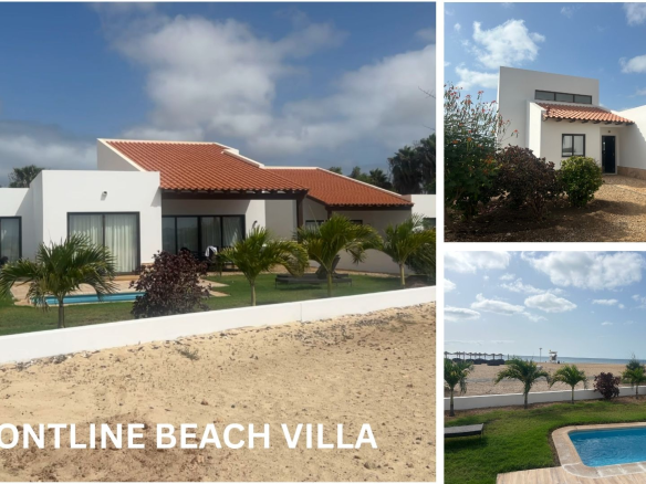 Stunning frontline 5 bed detached villa, uninterrupted beach view. Best on the island!