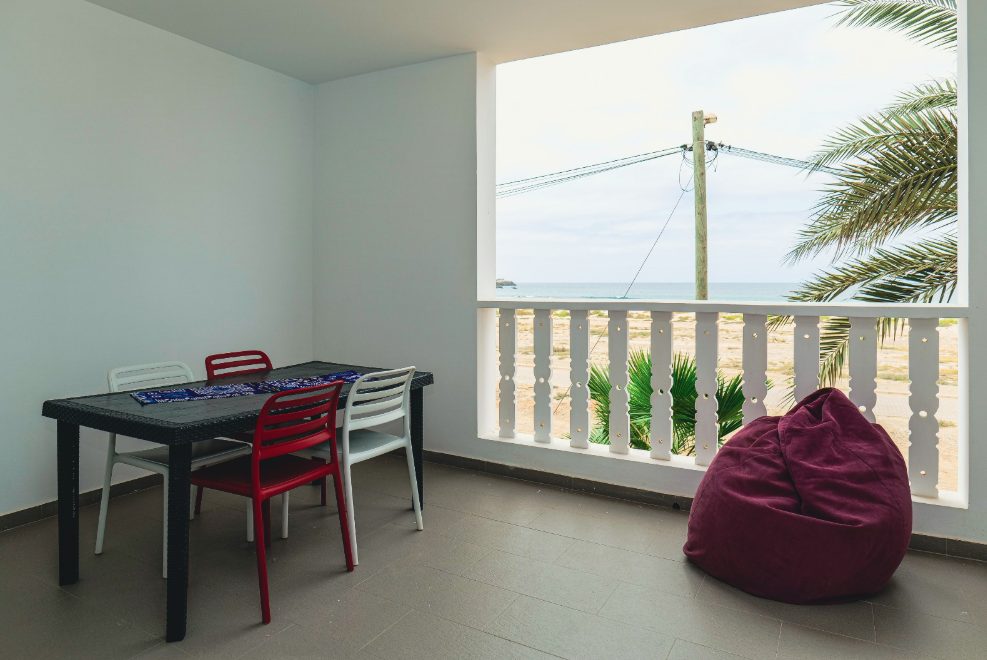 Elegant furnished two-bedroom apartment with charming ocean view